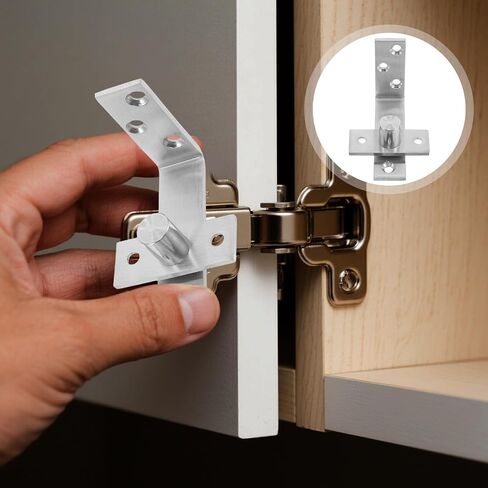 2pcs Stainless Steel Hidden Pivot Door Hinges for Heavy Duty Wood and Metal Doors Concealed with Top and Bottom Axle for Security and Home Use in Saudi Arabia
