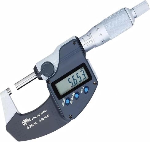 1 قطعة أداة قياس الميكرومتر الرقمي الجديد IP65 293-240-30 0-25 مللي متر/0.001 مللي متر ميكروميترو in Kuwait