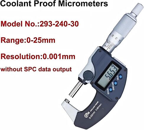 1 قطعة أداة قياس الميكرومتر الرقمي الجديد IP65 293-240-30 0-25 مللي متر/0.001 مللي متر ميكروميترو in Kuwait