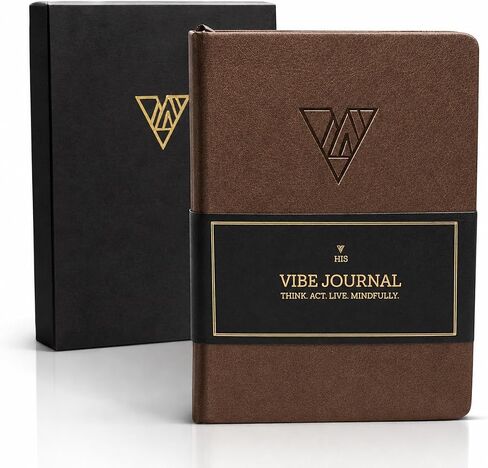 مجلة Vibe: مجلة اليقظة الذهنية الموجهة للرجال لمدة 13 أسبوعًا | محتوى يومي فريد، ومطالبات مدروسة، وتمارين عملية، ونصائح، وتدريب الخبراء | تنمية عادتك اليومية | أ5 in Kuwait