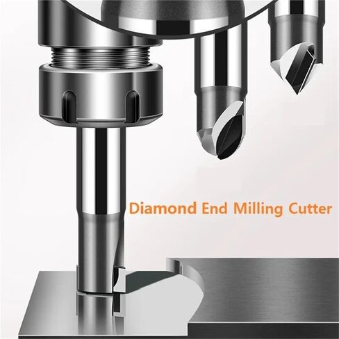 Straight Flute milling Cutter Graphite end Mill Router Bits Polishing Lathe Tools for Wood 1pc(for Silicon Graphite,D6XL60) in Kuwait