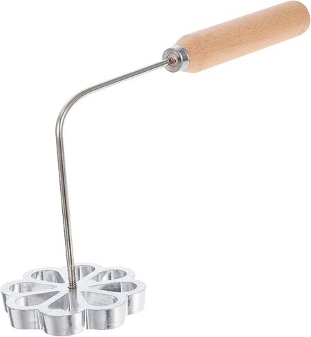 Gatuida Portable Fried Snack Mold 2 Flower Waffle Mold Kitchen Cooking Utensil for Diy Deep Frying Carrot Cakes Oil Dumplings Shrimp Cakes 10.23X3.54X2.95In in Kuwait