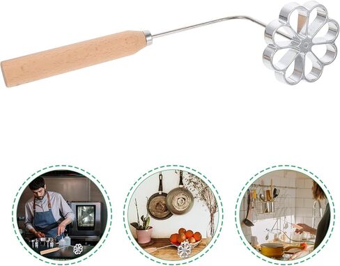 Gatuida Portable Fried Snack Mold 2 Flower Waffle Mold Kitchen Cooking Utensil for Diy Deep Frying Carrot Cakes Oil Dumplings Shrimp Cakes 10.23X3.54X2.95In in Kuwait