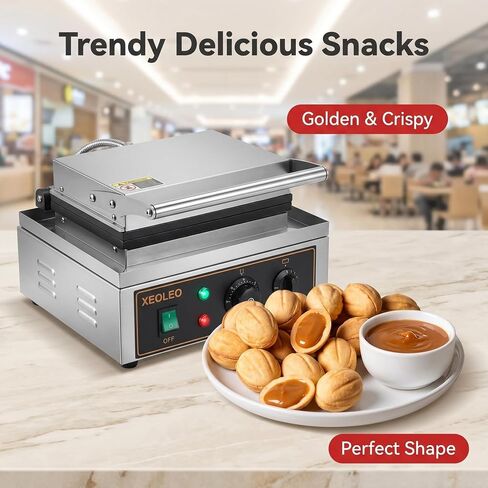 Commercial Walnut Cookie Maker Mini Walnut Cake Machine 21 holes Walnut waffle maker Mini Cake 1500W in Kuwait