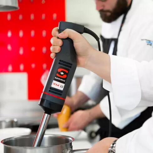 Sammic XM-12 Stick Immersion Blender, Handheld Commercial Food Blender, Variable Speed 1/3 HP Motor, 1,500–15,000 RPM, 10.6 Qt Capacity, 8-7/8" Removable Stainless Steel Shaft, Ergonomic Handle, 120V in Kuwait