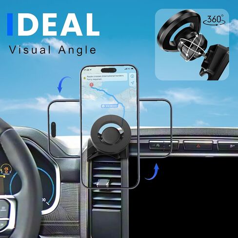 for MagSafe Car Mount for Ford F-150 2021-2024 Accessories Car Phone Holder Magnetic for F150 2024 2023 2022 2021 Compatible for iPhone 17 16 15 14 13 12 Pro Max Samsung Google (Ford 21-24) in Saudi Arabia