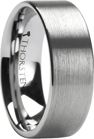 Mercury Flat Flat Pression Finish Tungsten Rings - 4mm - 12mm in Kuwait