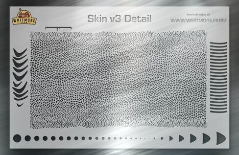 Whitmore Farm LLC Skin v3 Fine Detail Mesh Fishing Lure Airbrush Stencil - Mylar Reusable in Saudi Arabia