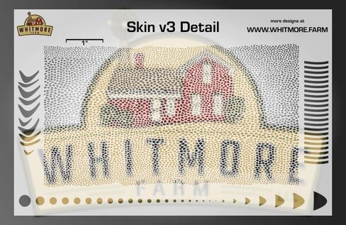 Whitmore Farm LLC Skin v3 Fine Detail Mesh Fishing Lure Airbrush Stencil - Mylar Reusable in Saudi Arabia