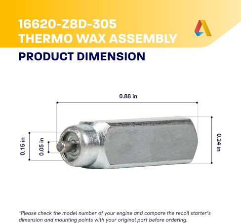 Canamax 16620-Z8D-305 الشمع الحراري - متوافق مع جزازة العشب هوندا 16620-Z8D-305 GCV160A0 GCV160LA0 - استبدال 16620-Z8D-305 in Kuwait