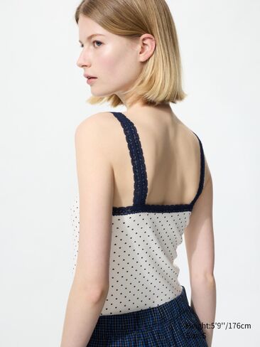 Uniqlo Ribbed Lace V-Neck Camisole in Kuwait