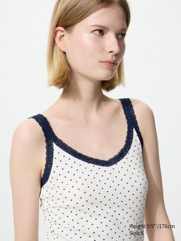 Uniqlo Ribbed Lace V-Neck Camisole in Kuwait