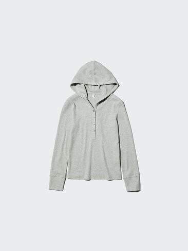 Uniqlo مقنعين مضلع كم طويل T in Kuwait