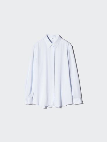 Uniqlo Rayon Blouse | Striped in Kuwait