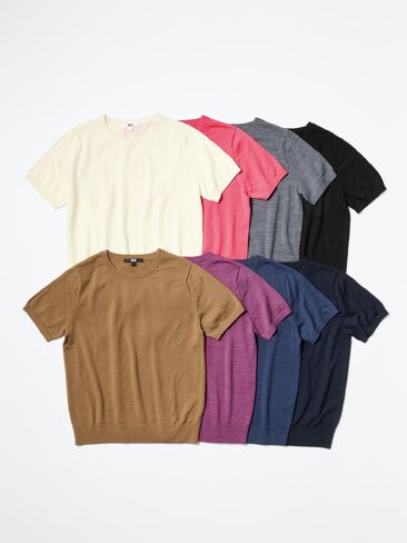Uniqlo Merino Sweater | Short Sleeve in Kuwait