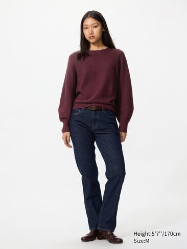 Uniqlo 3D Knit Cotton Volume Sleeve Sweater in Kuwait