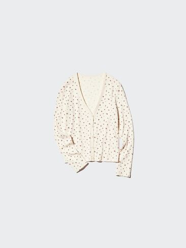 Uniqlo Ribbed V-Neck Cardigan | Flower in Kuwait