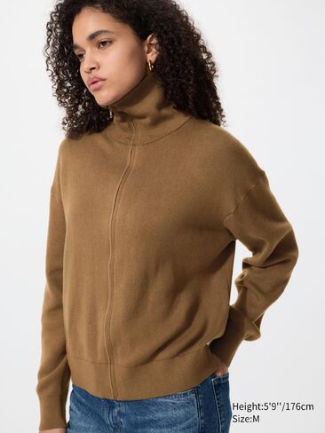 سترة Uniqlo من القطن الناعم بسحاب كامل in Kuwait