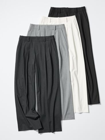 Uniqlo الذكية السراويل واسعة مستقيمة in Kuwait