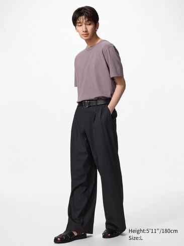 Uniqlo Smart Wide Straight Pants | Tall in Kuwait