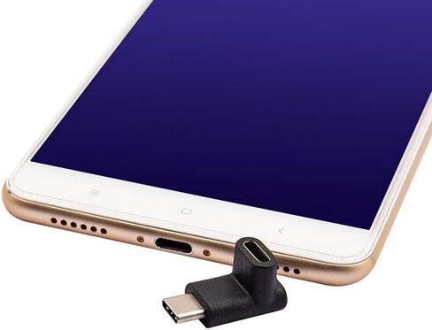 90 درجة USB3.1 نوع C محول USB C ذكر إلى USB C شاحن أنثي شحن سريع ونقل البيانات 10Gbps تصاميم مدمجة in Kuwait