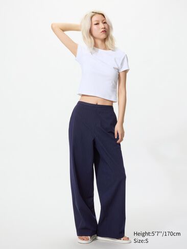 Uniqlo Smart Easy Pants | Stripe in Kuwait