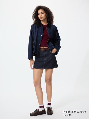 Uniqlo Utility Short Jacket | Denim in Kuwait