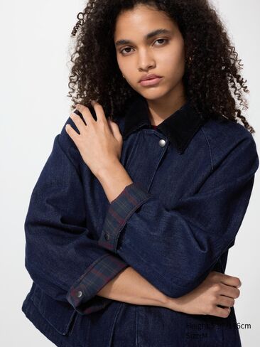 Uniqlo Utility Short Jacket | Denim in Kuwait