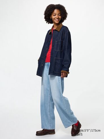 Uniqlo المعطف | الدنيم in Kuwait