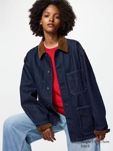 Uniqlo المعطف | الدنيم in Kuwait