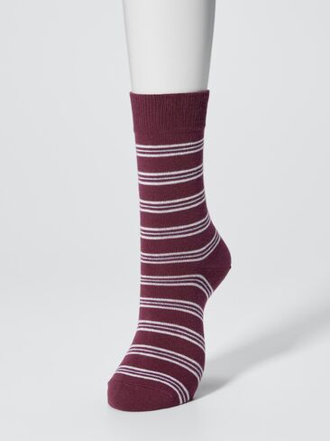 Uniqlo Regular Socks | 3 Pairs | Stripe in Kuwait