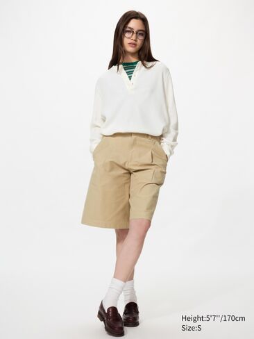 تي شيرت Uniqlo برقبة وافل هينلي | كم طويل in Kuwait