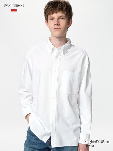 Uniqlo أكسفورد قميص المتضخم in Kuwait