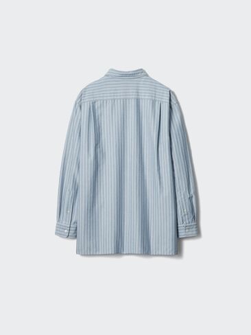 قميص Uniqlo Oxford كبير الحجم | مخطط in Kuwait