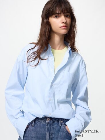 Uniqlo Broadcloth Shirt | Striped in Kuwait