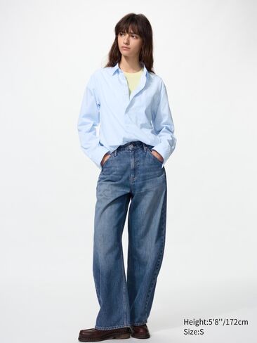 Uniqlo Broadcloth Shirt | Striped in Kuwait