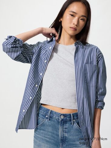 Uniqlo Broadcloth Shirt | Striped in Kuwait