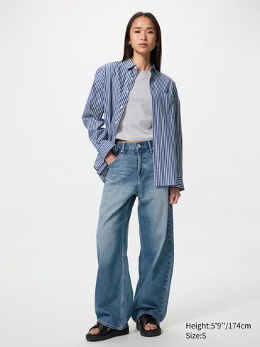 Uniqlo Broadcloth Shirt | Striped in Kuwait