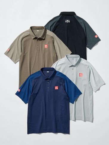Uniqlo DRY-EX Polo Shirt | Adam Scott | Logo in Kuwait
