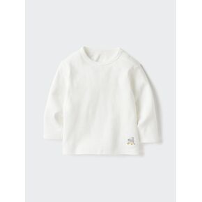 تي شيرت Uniqlo Baby برقبة دائرية | كم طويل | تطريز in Kuwait