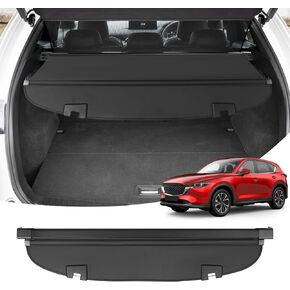 Powerty متوافق مع غطاء الشحن Mazda CX-5 2024 2023 2022 2021 2020 2019 2018 2017 ملحقات غطاء صندوق السيارة القابل للسحب غطاء أمان صندوق السيارة الخلفي غطاء حماية in Kuwait