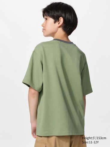 تي شيرت Uniqlo AIRism قطن برسومات | مخيم in Kuwait