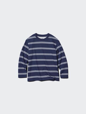 تي شيرت مخطط من القطن من Uniqlo AIRism in Kuwait