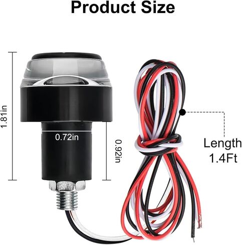 2PCS Motorcycle Turn Signal Light, 12 LEDs Turn Signal Indicator Lamp, Amber/White Front Handlebar End Light, Waterproof Blinker Strobe Light, for 12V Universal Scooter Sportster Cruiser Motorbike in Kuwait