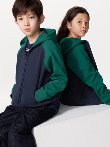 Uniqlo DRY سويت هودي بسحاب كامل | كتلة اللون in Kuwait