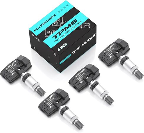 مستشعر TPMS ، مجموعة من 4333 ميجا هرتز استشعار ضغط الإطارات متوافق مع دودج جيب ، مستشعر الإطارات OE استبدال#68249197AA ، 68324960AA ، 68378369AB ، 68455823AB in Kuwait