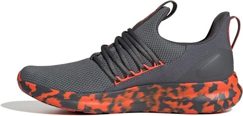 Adidas Men Lite Racer Adapt 7.0 Sneaker ، Gray/Semi Impact Orange/Gray ، 9 in Kuwait