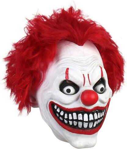 Scary Evil Clown Mask Halloween Horror Masks Full Head Latex Mask Party Costume Decorations in Saudi Arabia