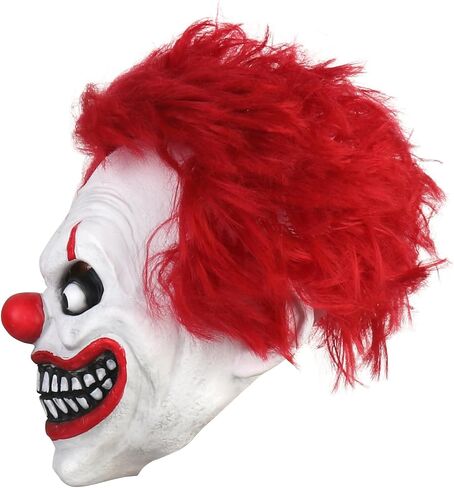 Scary Evil Clown Mask Halloween Horror Masks Full Head Latex Mask Party Costume Decorations in Saudi Arabia