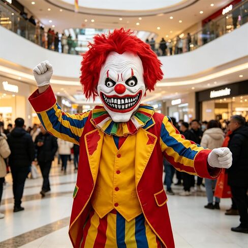 Scary Evil Clown Mask Halloween Horror Masks Full Head Latex Mask Party Costume Decorations in Saudi Arabia